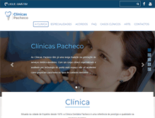 Tablet Screenshot of clinicaspacheco.com